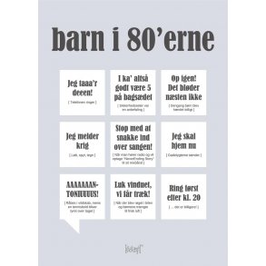 Kort A5 Barn i 80`erne