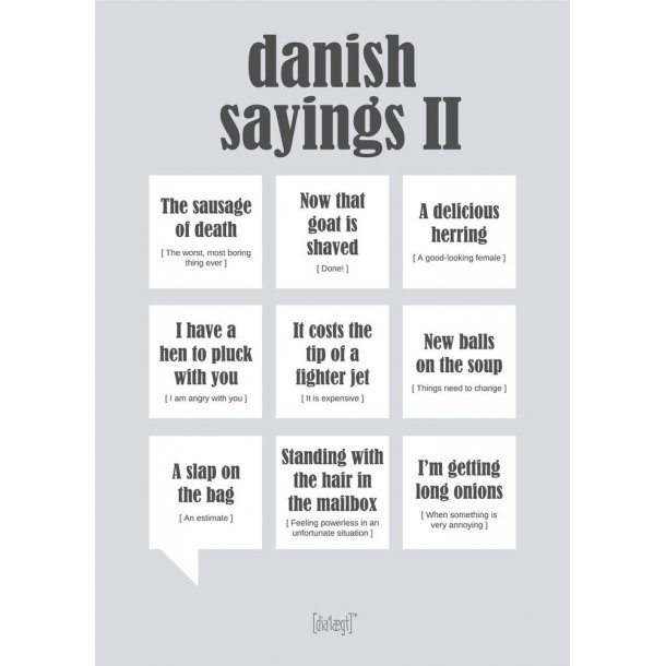 Kort A5 Danish Sayings 2