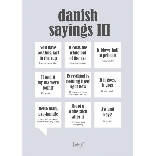 Kort A5 Danish sayings 3 