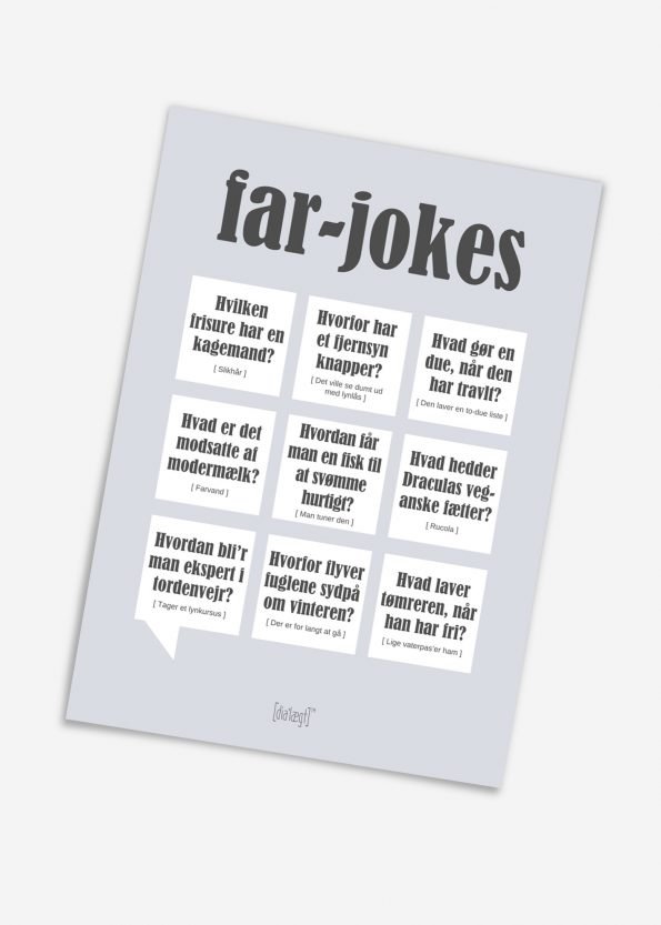 Kort A5 Far jokes - Plakater/Kort - SAMILLA