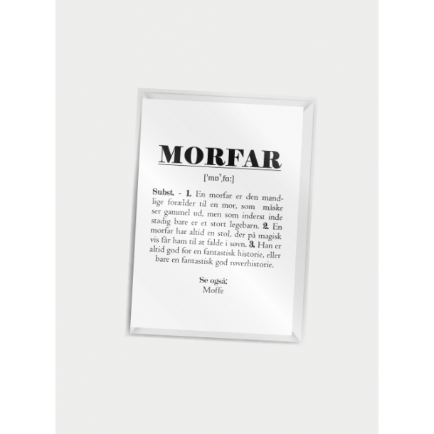 Kort A7 Morfar (definition) 
