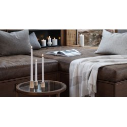 Kronelys 2,3x25 cm nordic white