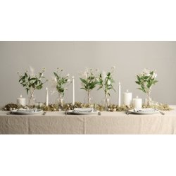 Kronelys 2,3x25 cm nordic white