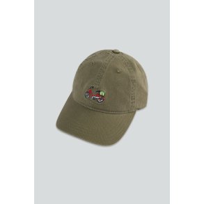 Red maxi cap army
