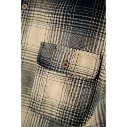 Inca unna shirt blueberry/white pepper