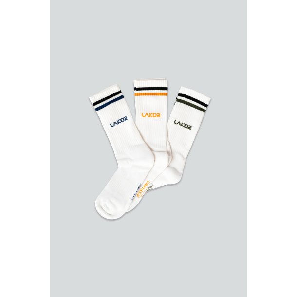 Logo socks 3-pack white 