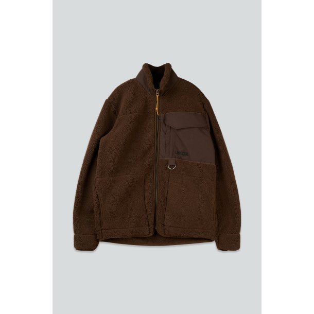 Bear sherpa jacket coffee bean 