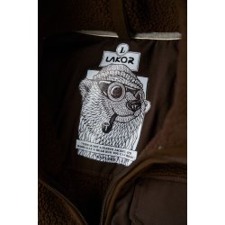 Bear sherpa jacket coffee bean 