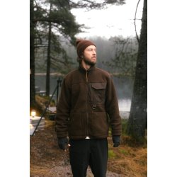 Bear sherpa jacket coffee bean 
