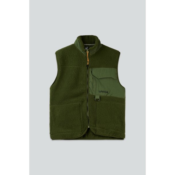 Bear sherpa vest riffle green 