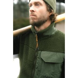 Bear sherpa vest riffle green 