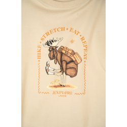 Hike stretch t-shirt white pepper 