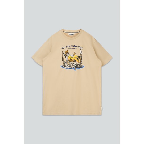 Net fix and chill t-shirt white pepper