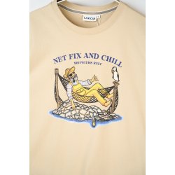 Net fix and chill t-shirt white pepper