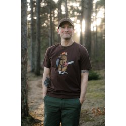 Lazy lumber t-shirt chicory coffee