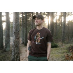 Lazy lumber t-shirt chicory coffee