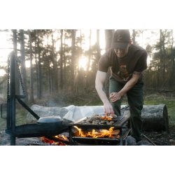 Lazy lumber t-shirt chicory coffee
