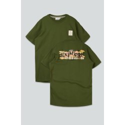 Mushroom forest t-shirt riffle green