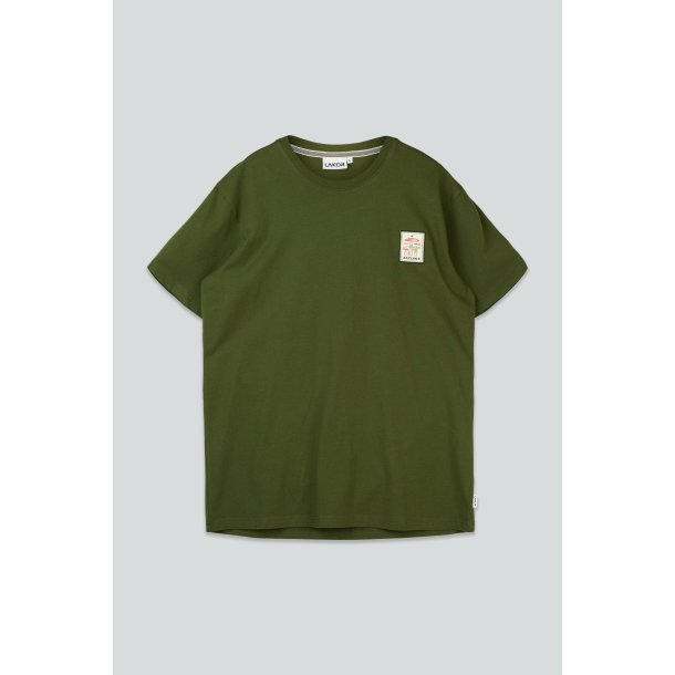 Mushroom forest t-shirt riffle green
