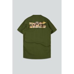 Mushroom forest t-shirt riffle green