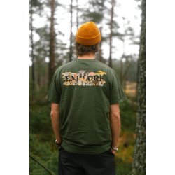 Mushroom forest t-shirt riffle green