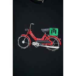 Red maxi crewneck moonless night