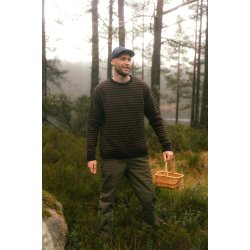 Faroese fisher knit navy/brown 