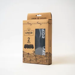Lakor bamboo boxers 2 pak sort 