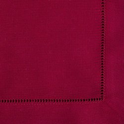 6 Rde servietter med hulsm