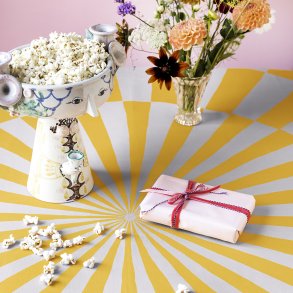 Cirkus dug gul 140x340 cm.