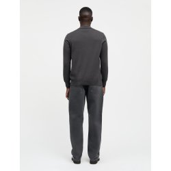 Light terry polo sweat asphalt 