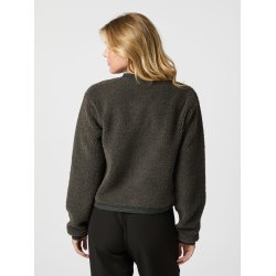 Limo fluffy knit cardigan antracit 