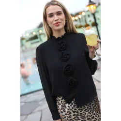 Lorainecras shirt black 