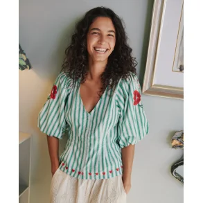 Lotta shirt green stripes 