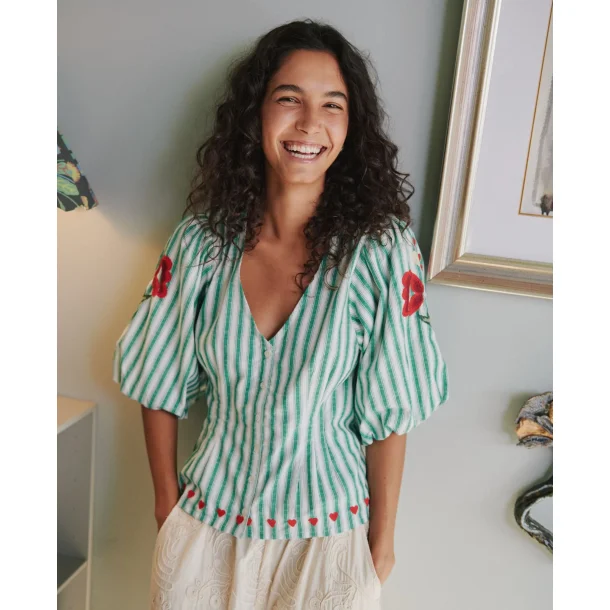Lotta shirt green stripes 