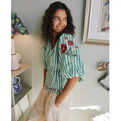 Lotta shirt green stripes 