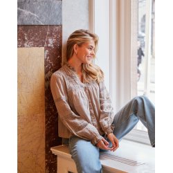 Lyla s voile blouse smoke green 