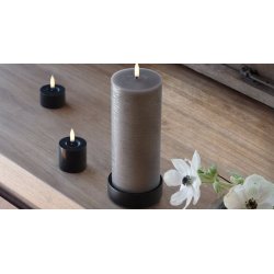 Lysestage 9x3 cm matte black