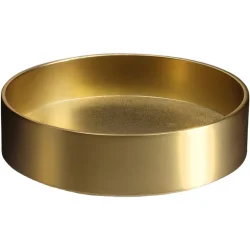 Lysestage 9x3 cm matte brass