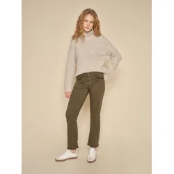 MMAidy thora rollneck knit feather gray