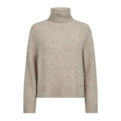 MMAidy thora rollneck knit feather gray