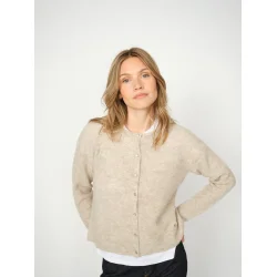 MMAlmine knit cardigan feather grey