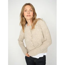 MMAlmine knit cardigan feather grey
