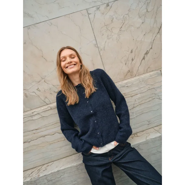 MMAlmine knit cardigan salute navy 