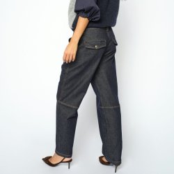 MMAymen chino denim jeans dark blue