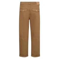 MMAymen len pant dark camel ankle