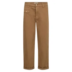 MMAymen len pant dark camel ankle
