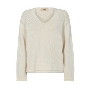 MMBine ls v-neck knit ecru 