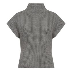 MMBiola bine knit vest grey melange