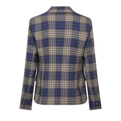 MMBlake chec blazer crown blue 
